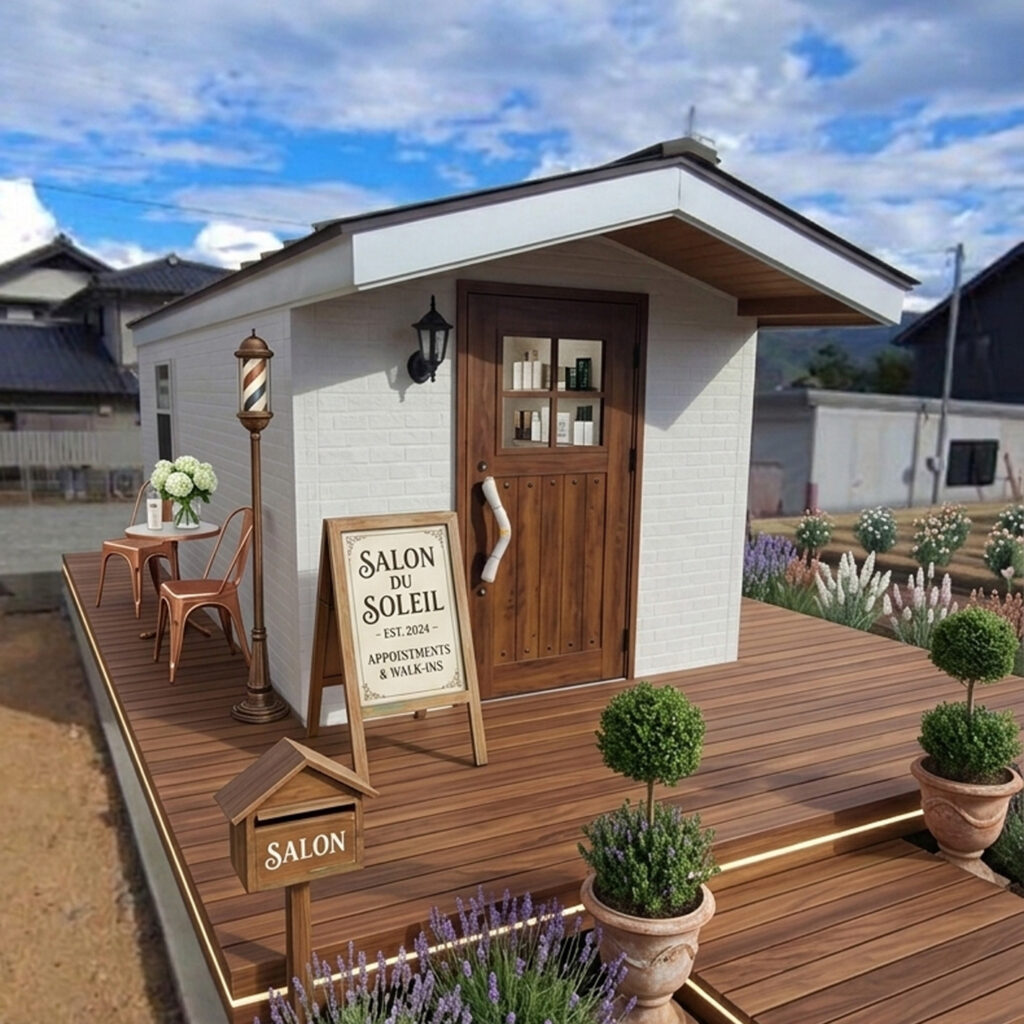 3坪ミニハウスで自宅サロン。建築確認申請不要、固定資産税不要の高 